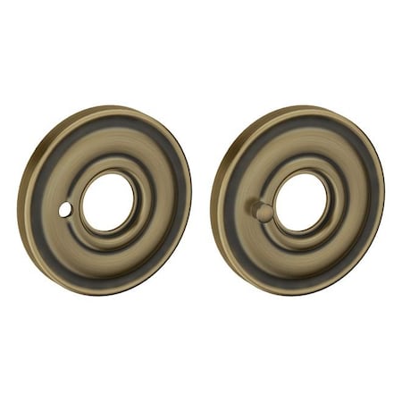 Baldwin Privacy Pair Rosettes Antique Brass 5148.050